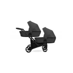 Kunert Baby - KUNERT BRAV DUO/BD-02 GRAPHITE / GELBEREIFEN / SCHWARZER RAHMEN + AUTOSITZ COSMO – Kinderwagen Brav DUO 3 in 1 mit Autositzen